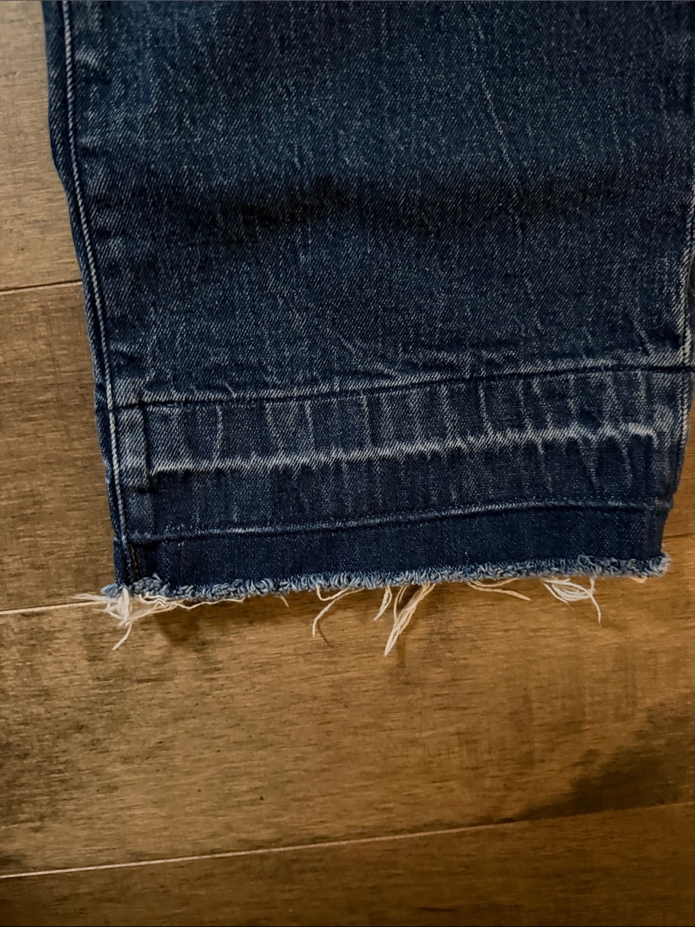 💘Madewell Wonen's Relaxed Wide-Leg Jeans in Dark Blue - Picture 6 of 8